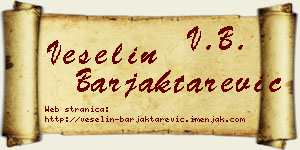 Veselin Barjaktarević vizit kartica